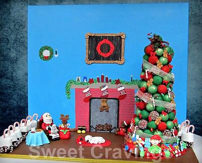 Christmas Scene - Cake by mycravings
