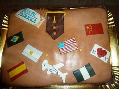 I love travel - Cake by CupClod Cake Design
