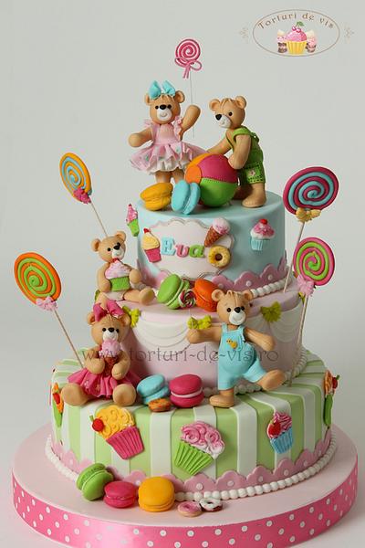 Bears greedy - Cake by Viorica Dinu