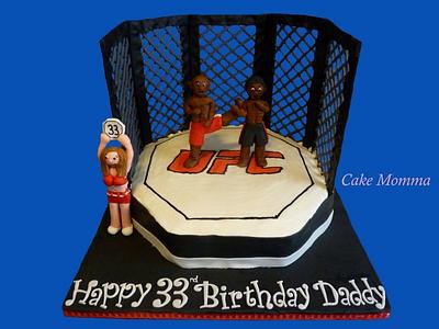 UFC Cage fight - Cake by cakemomma1979