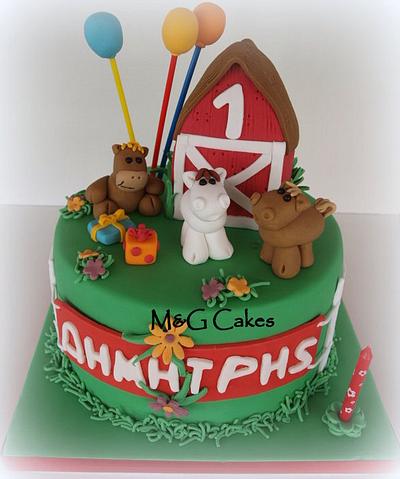 Horse Farm - Cake by M&G Cakes