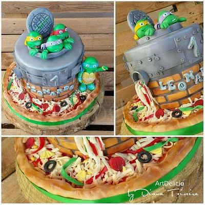 Ninja Turtle Cake - Cake by Unique Cake's Boutique