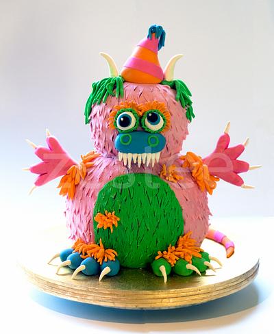 Pink Monster - Cake by Rachel