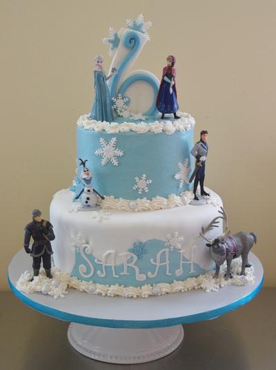 Frozen Themed Birthday Cake - Cake by DaniellesSweetSide