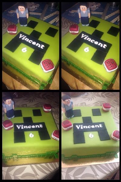 Minecraft - Cake by helenfawaz91