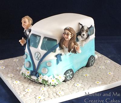 VW van Wedding Cake - Cake by Mother and Me Creative Cakes