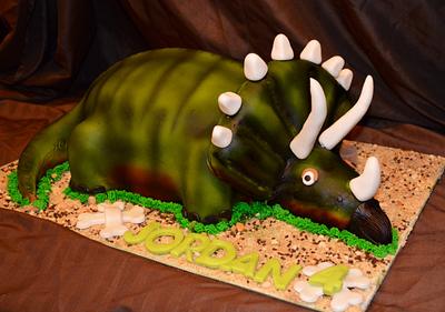 Triceratops Cake - Cake by Rita's Cakes