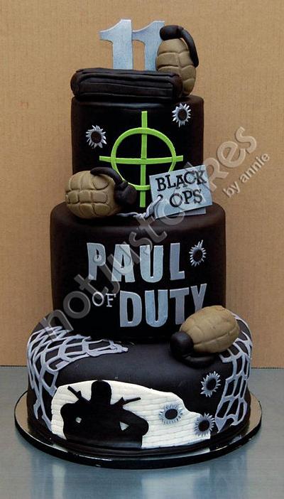Paul of Duty - A gamer's cake - Cake by Annie