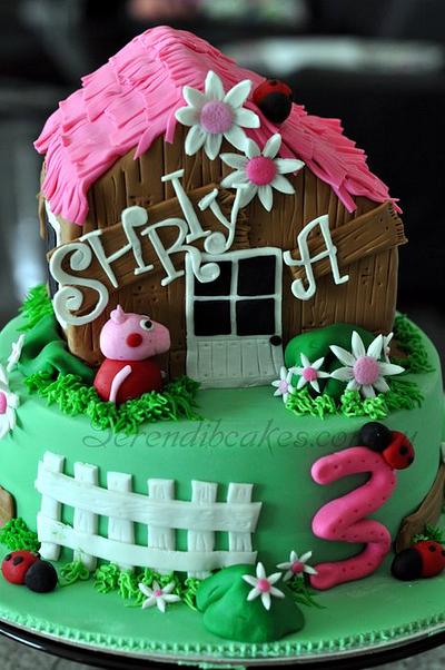 Peppa Pig House - Cake by Serendib Cakes