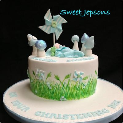 Woodland theme Christening cake - Cake by Kazza