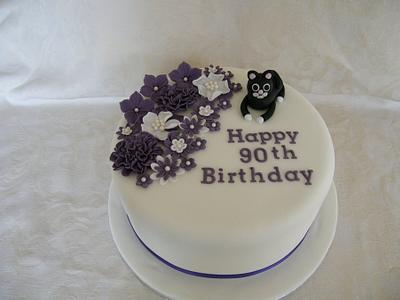 90th birthday cake  - Cake by berrynicecakes