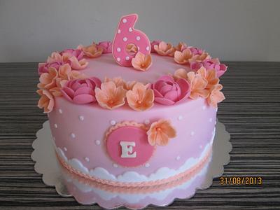 pink and faded orange - Cake by sansil (Silviya Mihailova)