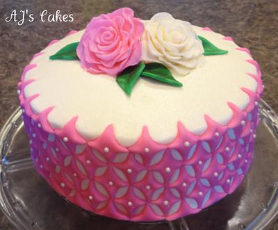 Diamonds and Roses Cake - Cake by Amanda Reinsbach