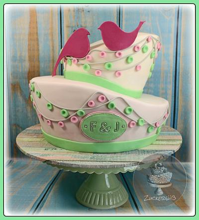 Topsy Turvy Wedding Cake - Cake by Zuckersüß