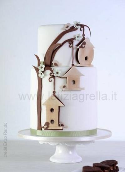 Bird house cake - Cake by Letizia grella