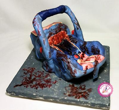 "Judith's Car Seat" (Baking Dead Collaboration, The Walking Dead) - Cake by Becca's Edible Art