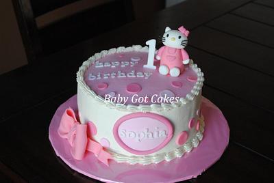 Hello Kitty 1st Birthday - Cake by Baby Got Cakes