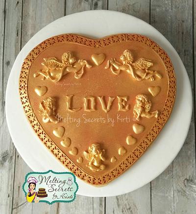 Valentine's Day Collaboration CPC -Love that Shines On /Quirky Love  - Cake by Melting Secrets by Kirti