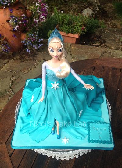 Elsa Doll Cake - Cake by Nicci's Cake Lab