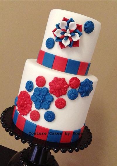 Happy Fourth of July to all my American Friends - Cake by couturecakesbyrose