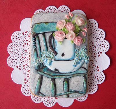 Cookies vintage style Roses - Cake by Sweet pear	