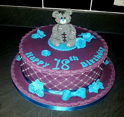 Tatty Teddy 18th Cake - Cake by CurvaceousBakes