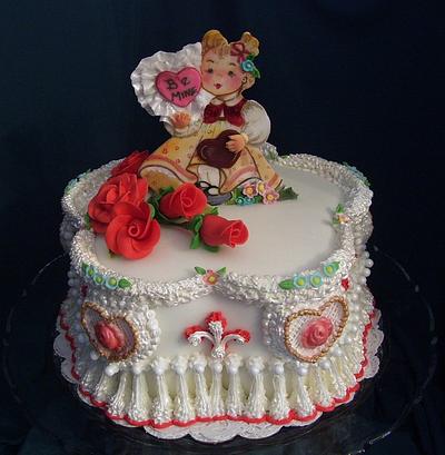Victorian Valentine Cake - Cake by Linda Wolff