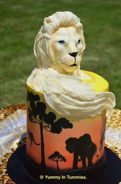 White Lion - Animal Rights Collaboration. - Cake by Yummy In Tummies. 