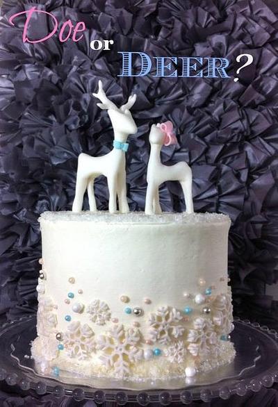Doe or Deer? - Cake by Stevi Auble