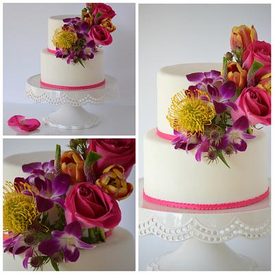 Flower Power - Cake by SugarBritchesCakes