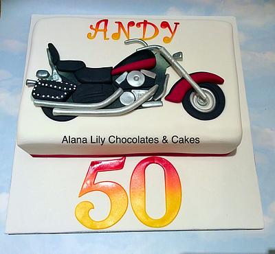 Replica motorbike - Cake by Alana Lily Chocolates & Cakes