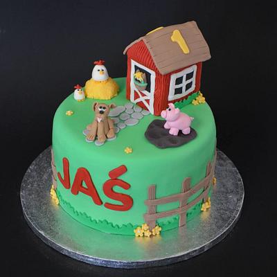 Farm Cake - Cake by Une Fille en Cuisine