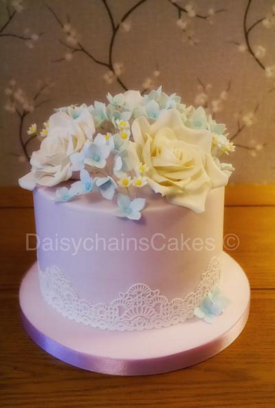 Floral birthday cake - Cake by Daisychain's Cakes