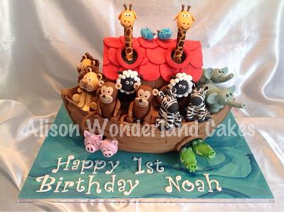 Noah's Ark for Noah - Cake by AlisonWonderland