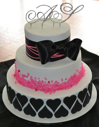rock candy wedding - Cake by candyscakes
