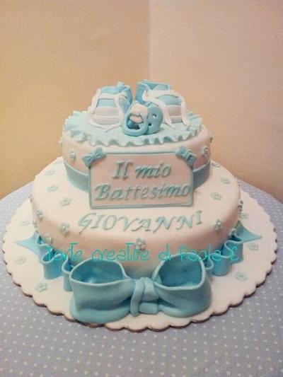 Baptism (baby converse) cake  - Cake by Paola Esposito