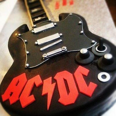 ACDC Electric Guitar - Cake by Sarah