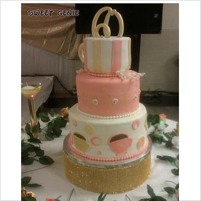 60th b'day  tea cup cake - Cake by Comfort