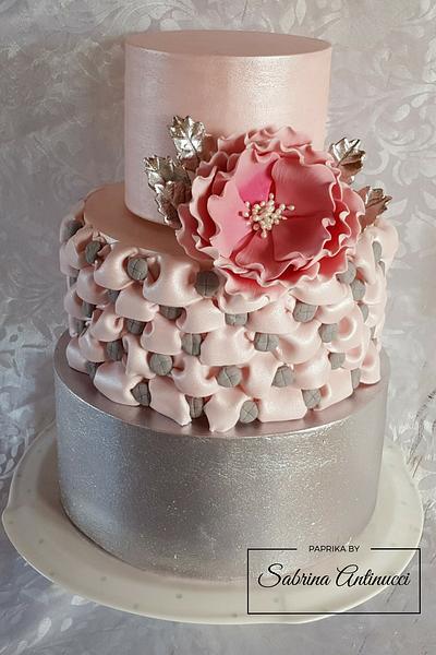Silver wedding anniversary - Cake by Sabrina Antinucci