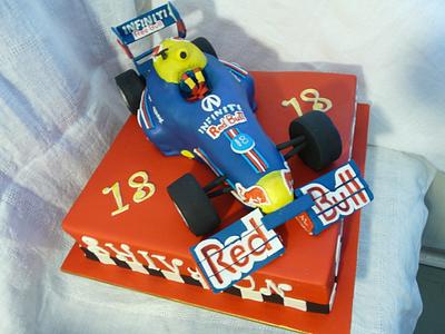 Redbull Formula 1  - Cake by Sue's Sweet Delights