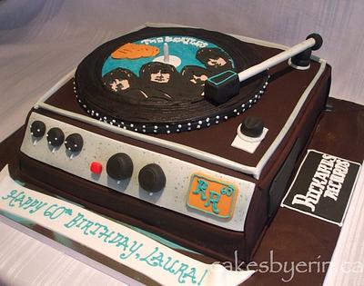 The Beatles Record Player - Cake by erinCA