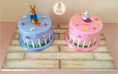 Beatrix Potter Baby Shower Cakes - Cake by Cutsie Cupcakes