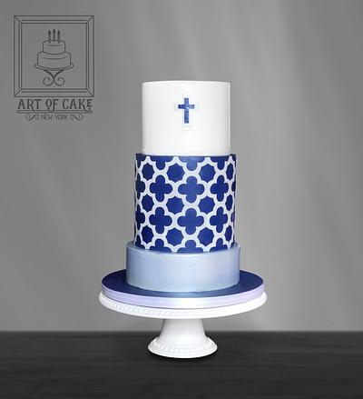 Clover Lattice Communion Cake - Cake by Akademia Tortu - Magda Kubiś