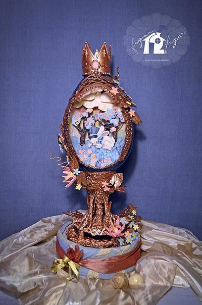 The Easter rabbit has remained slept! Chocolate Egg - Cake by Daniel Diéguez