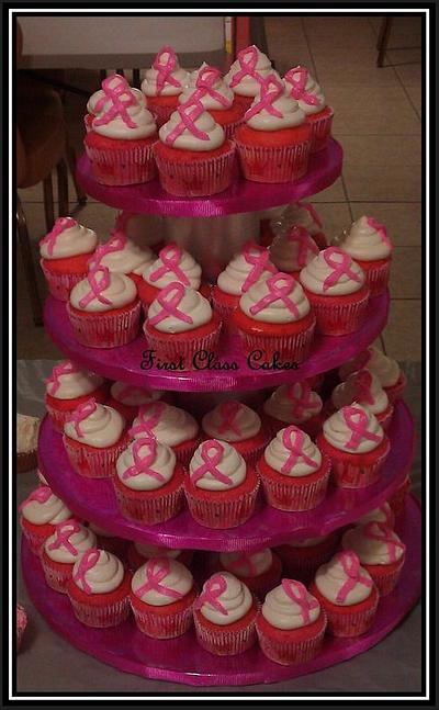Breast Cancer Awareness Cupcakes - Cake by First Class Cakes