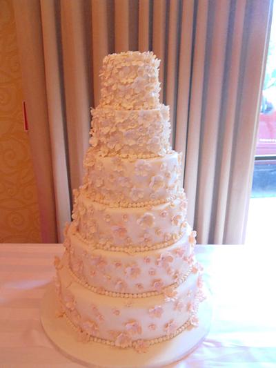 Blossom Weddding Cake - Cake by Pam1727