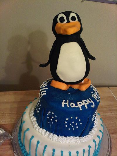 Penguin - Cake by Julia Dixon