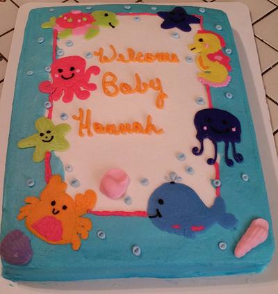 Under the sea baby shower - Cake by chefhat8