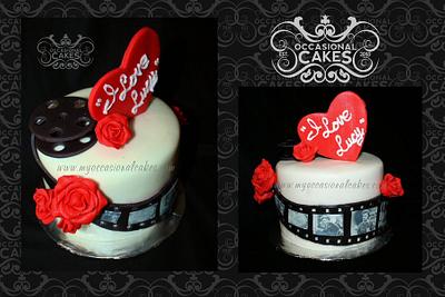 "I Love Lucy"(TM) film reel cake - Cake by Occasional Cakes