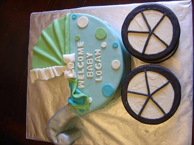 Baby Carriage - Cake by Alli